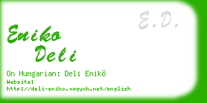 eniko deli business card